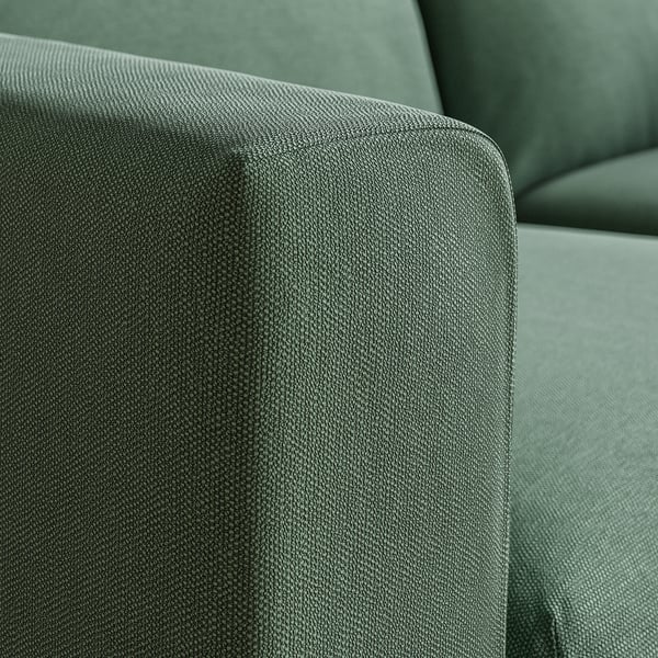 VIMLE Corner sofa, 4-seat, Knäbäck grey-green