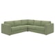 VIMLE Corner sofa, 4-seat, Mosshed grey-green