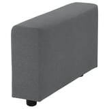 VIMLE Cover for armrest, wide/Johanneshov dark grey