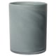 Option: VINDSTILLA candle holder: gray, glass, cylindrical, handmade, textured.