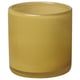 VINDSTILLA: yellow, cylindrical glass candle holder with a decorative gradient design.
