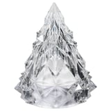 VINTERFINT crystal tree, clear. Geometric design, triangular base, faceted texture, elegant decor.