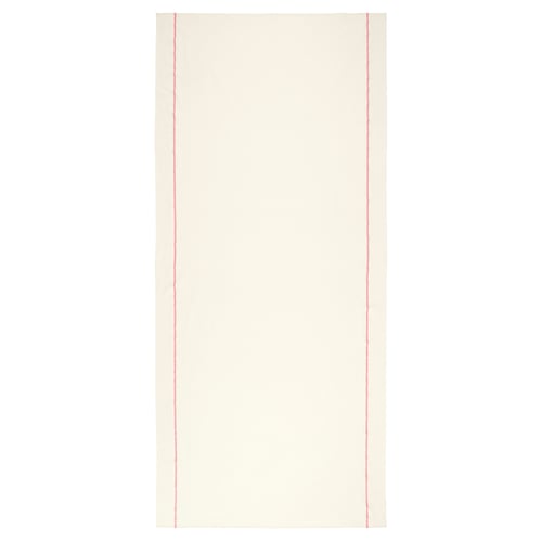 VINTERFINT Tablecloth, off-white/red, 145x320 cm
