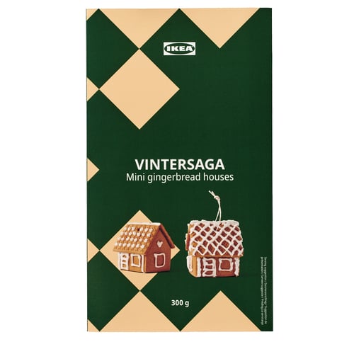 VINTERSAGA Mini gingerbread house, self-assembly