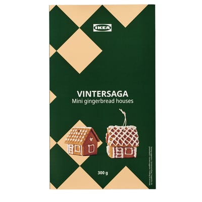 VINTERSAGA Mini gingerbread house, self-assembly