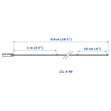 Illustration with measurements for the product: VISSVASS.