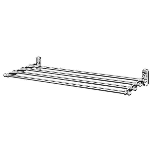 VOXNAN towel rail, chrome, stainless, wall-mounted, 3 bars.