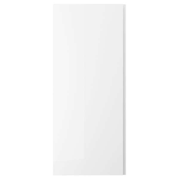 VOXTORP Door, high-gloss white/vertical handle, 60x140 cm