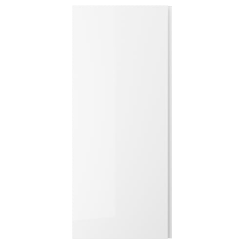 VOXTORP Door, high-gloss white/vertical handle, 60x140 cm