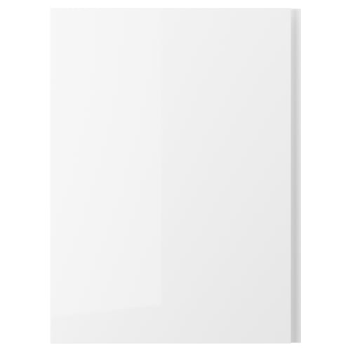 VOXTORP Door, high-gloss white/vertical handle, 60x80 cm