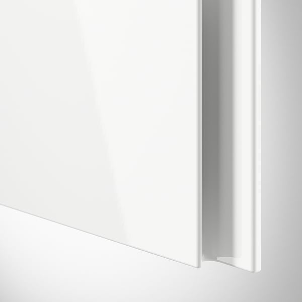 VOXTORP Door, high-gloss white/vertical handle, 60x80 cm