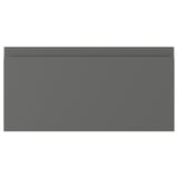 VOXTORP drawer in dark grey, modern and minimalist design, smooth, plastic edges, rectangular shape.