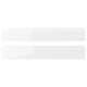VOXTORP drawer fronts, white high gloss, sleek modern design, fiberboard and melamine foil, 25-year guarantee.