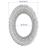 Illustration with measurements for the product: VRIGSTAD.