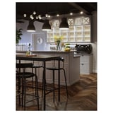 YNGVAR Bar stool, anthracite, 75 cm