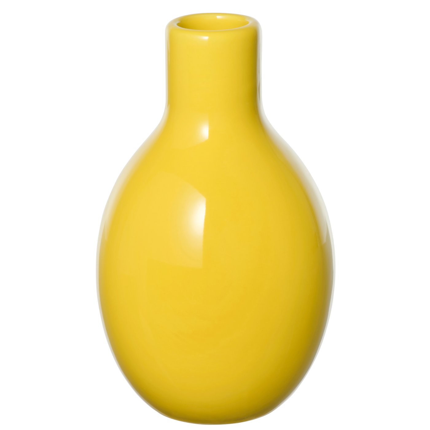 IKEA BLODBJÖRK vas, gul, 16 cm