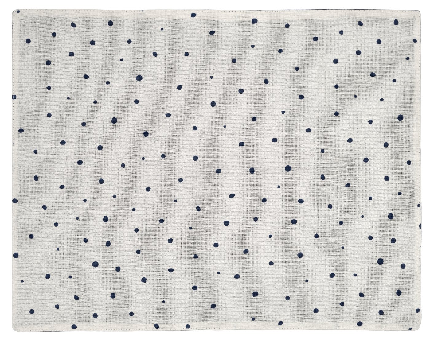IKEA NISSÖGA tablett, vit/mörkblå, 45x35 cm