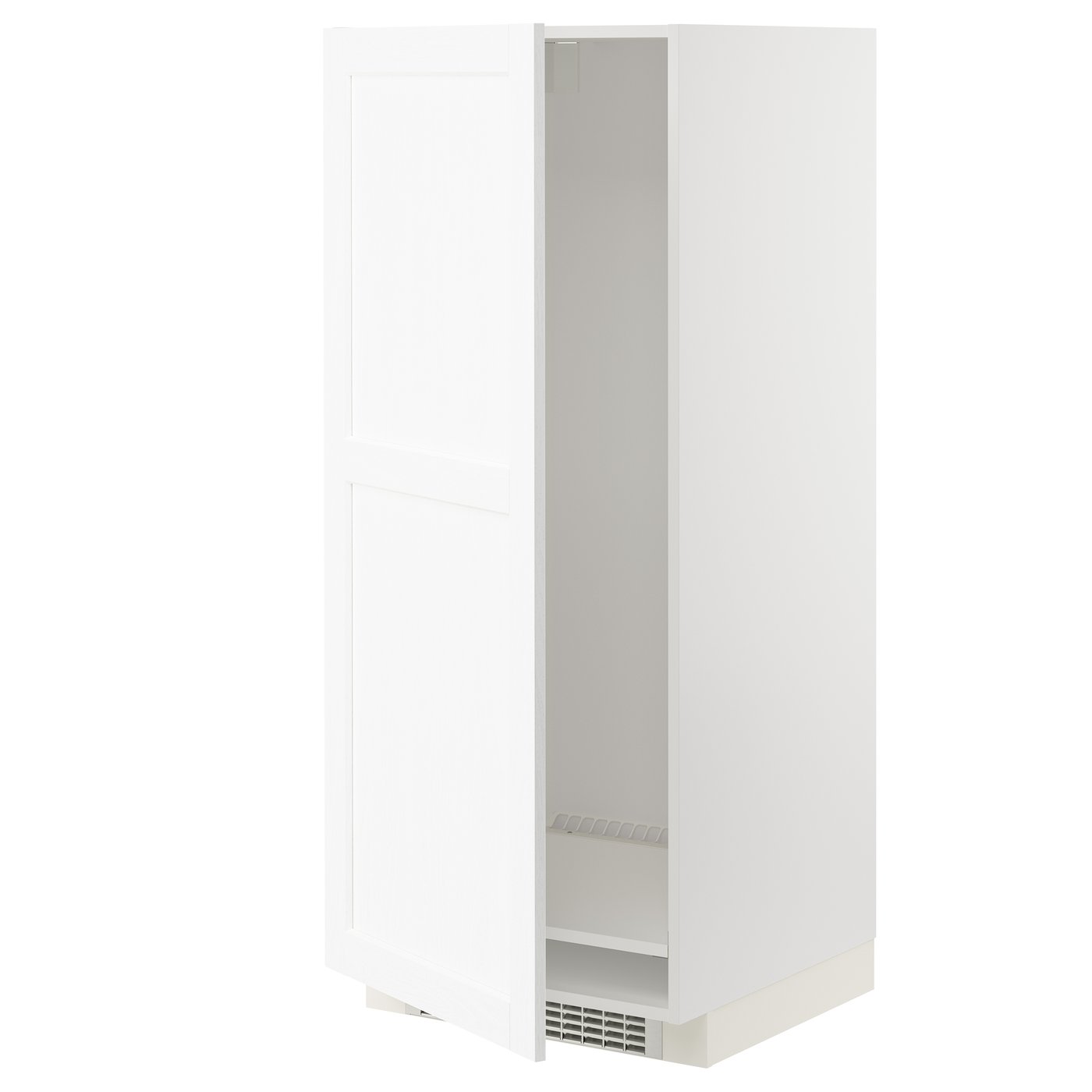 IKEA METOD högskåp för kyl/frys, vit enköping/vit trämönstrad, 60x60x140 cm