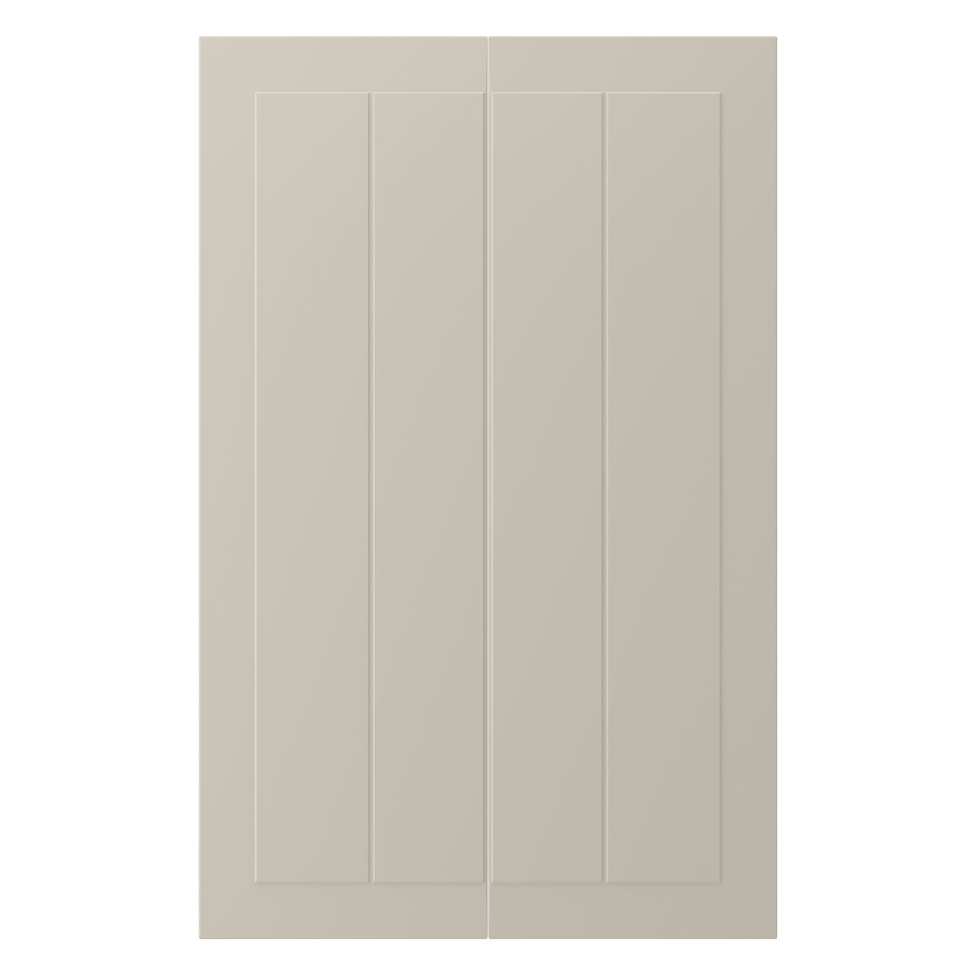 IKEA STENSUND dörr för bänkhörnskåp, 2 delar, beige, 25x80 cm