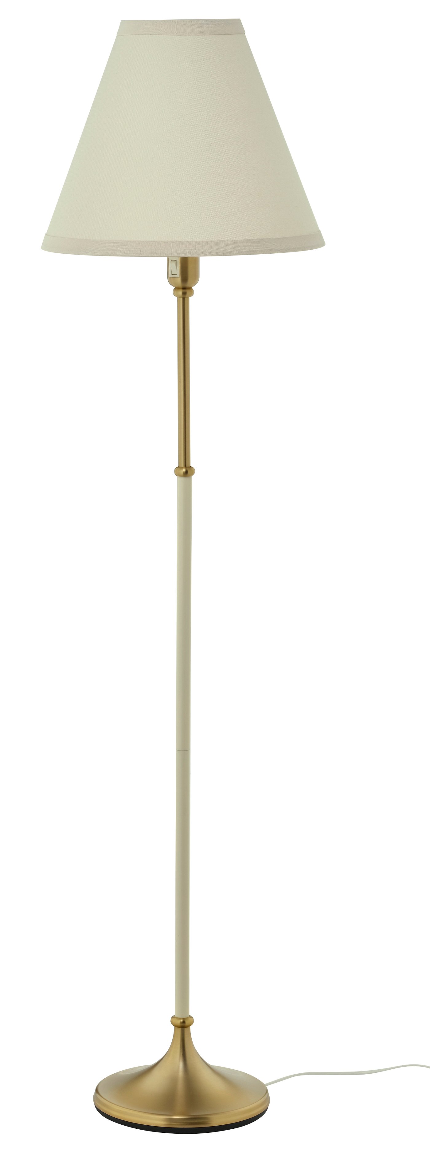 IKEA FLYGHÖJD golvlampa, mässing/beige