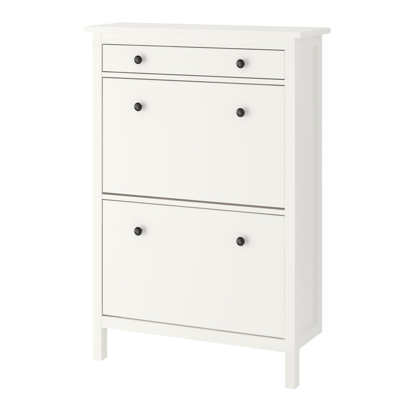 IKEA HEMNES skoskåp 2 fack, vit, 89x30x127 cm