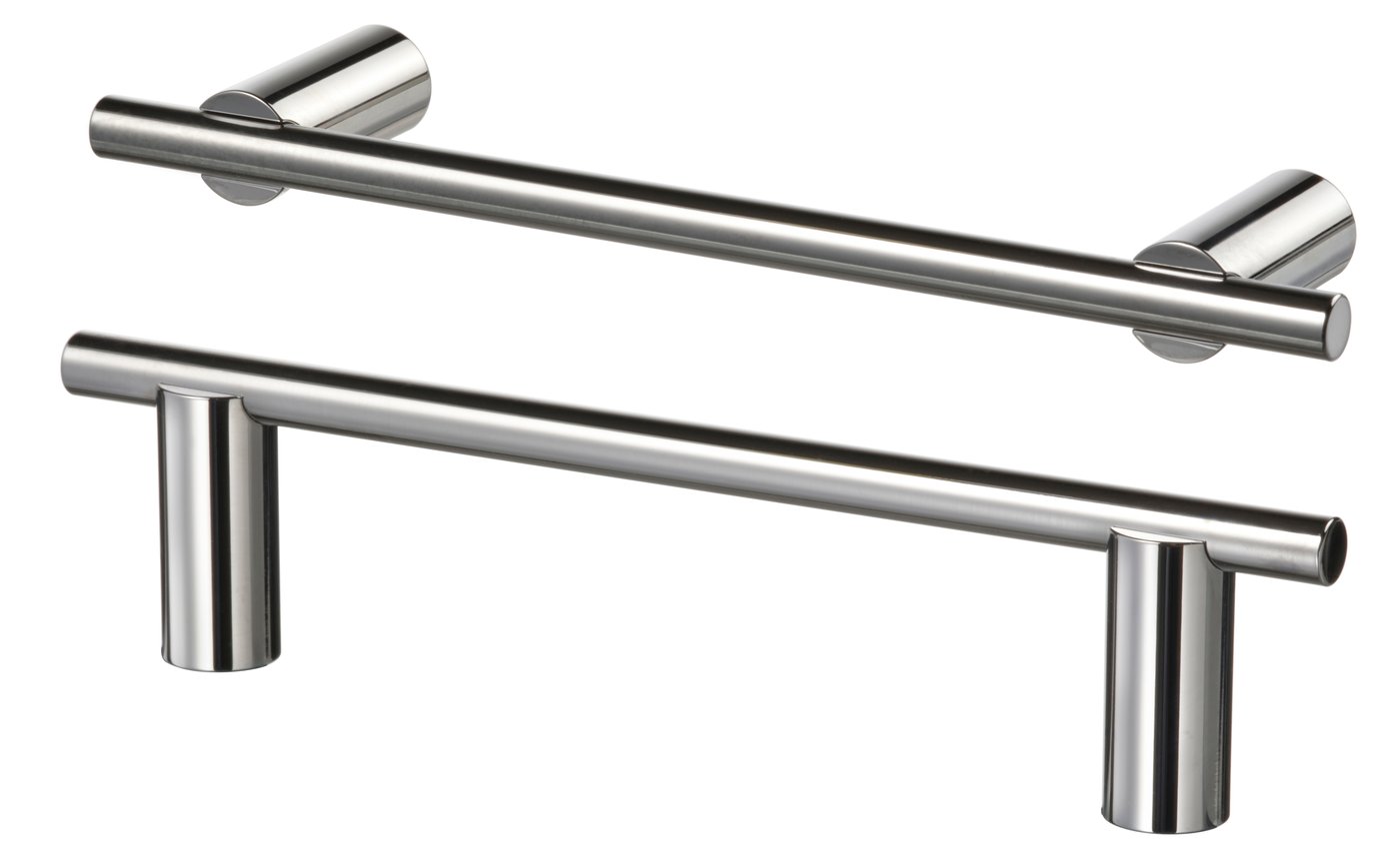 IKEA STJÄRNHOV handtag, förkromad, 126 mm