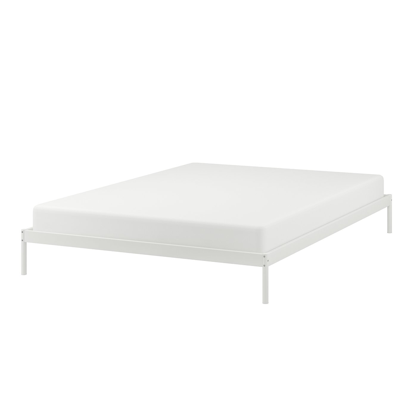 IKEA VEVELSTAD sängram, vit, 140x200 cm, sängstomme