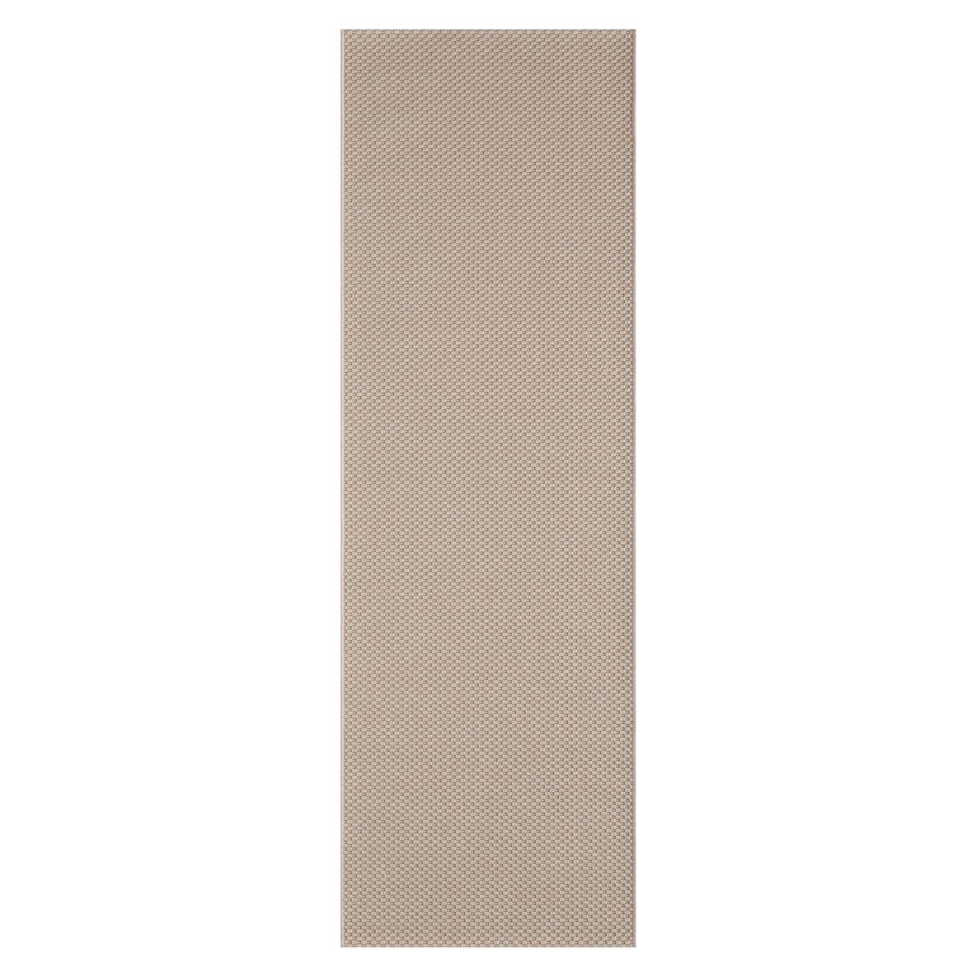 IKEA MORUM matta slätvävd, inom-/utomhus, beige, 80x250 cm