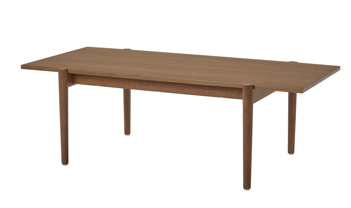 IKEA UGGLERUM soffbord, valnötsfaner, 130x65 cm