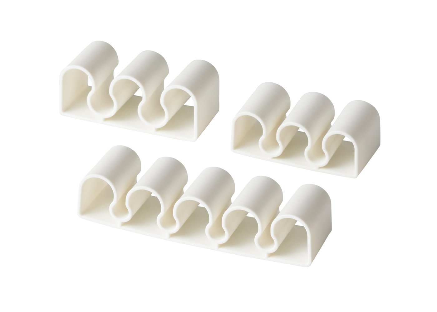 IKEA KALKSTUFF kabelhållare, set om 3, vit