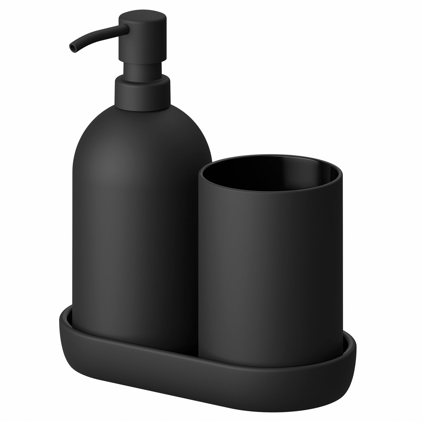 IKEA GANSJÖN badrumsset 3 delar, svart