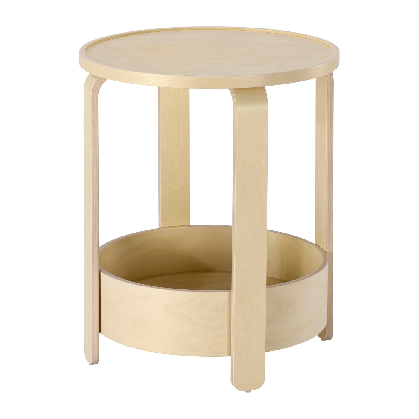 IKEA BORGEBY sidobord, björkfaner, 46 cm