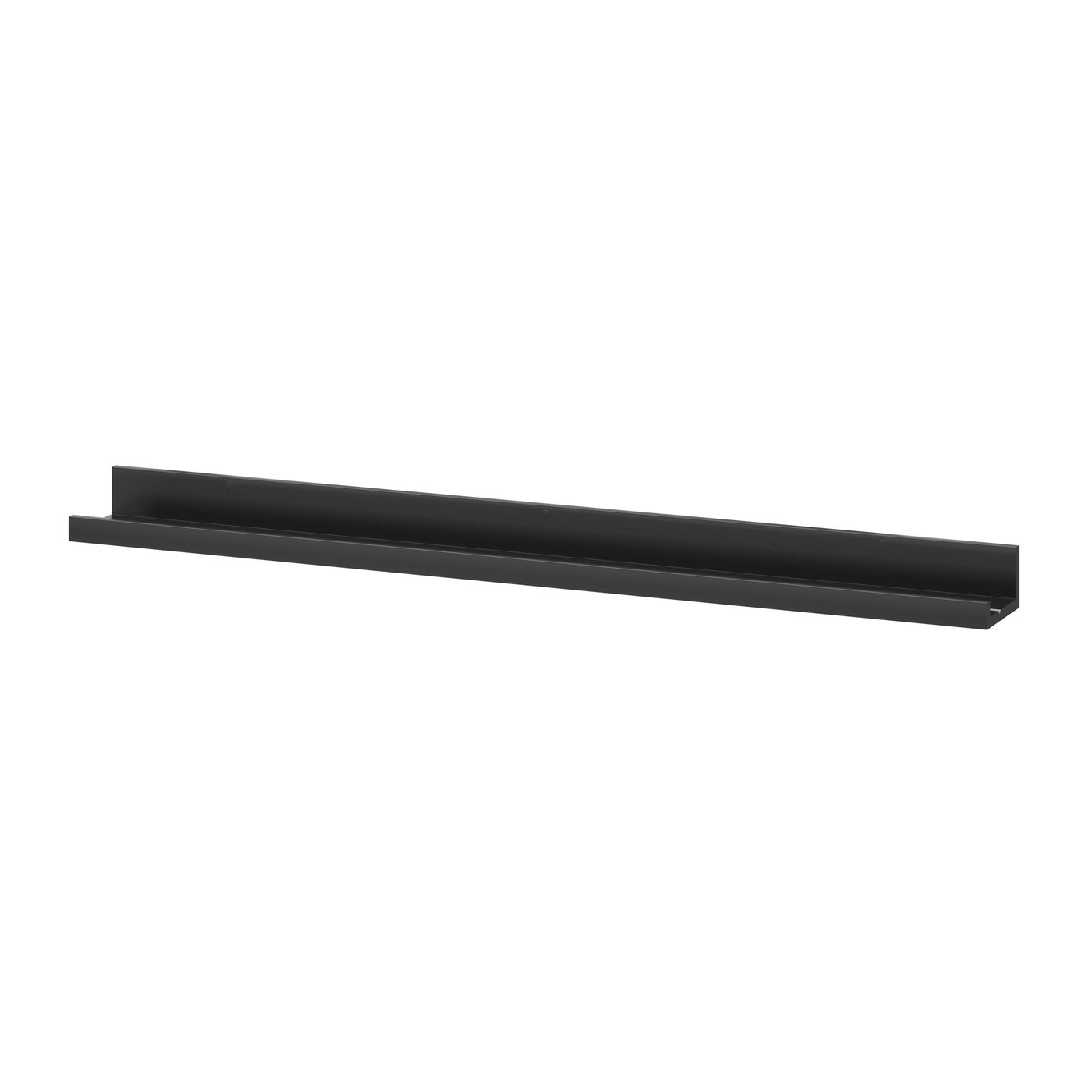 IKEA MOSSLANDA tavelhylla, svart, 115 cm