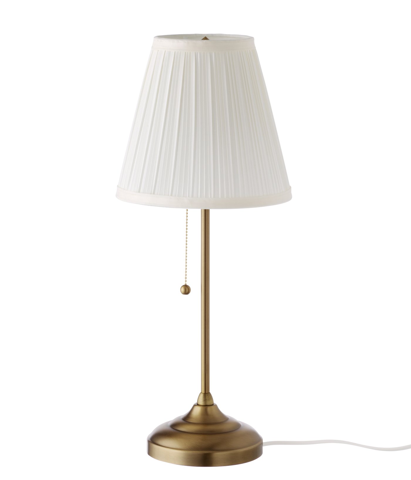 IKEA ÅRSTID bordslampa, mässing/vit