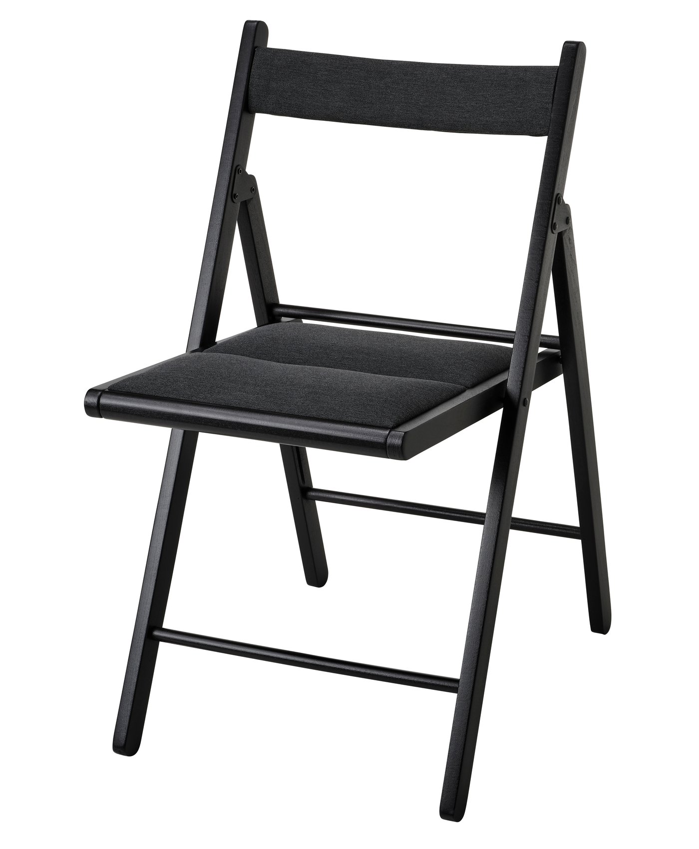 IKEA FRÖSVI klappstol, svart/knisa mörkgrå