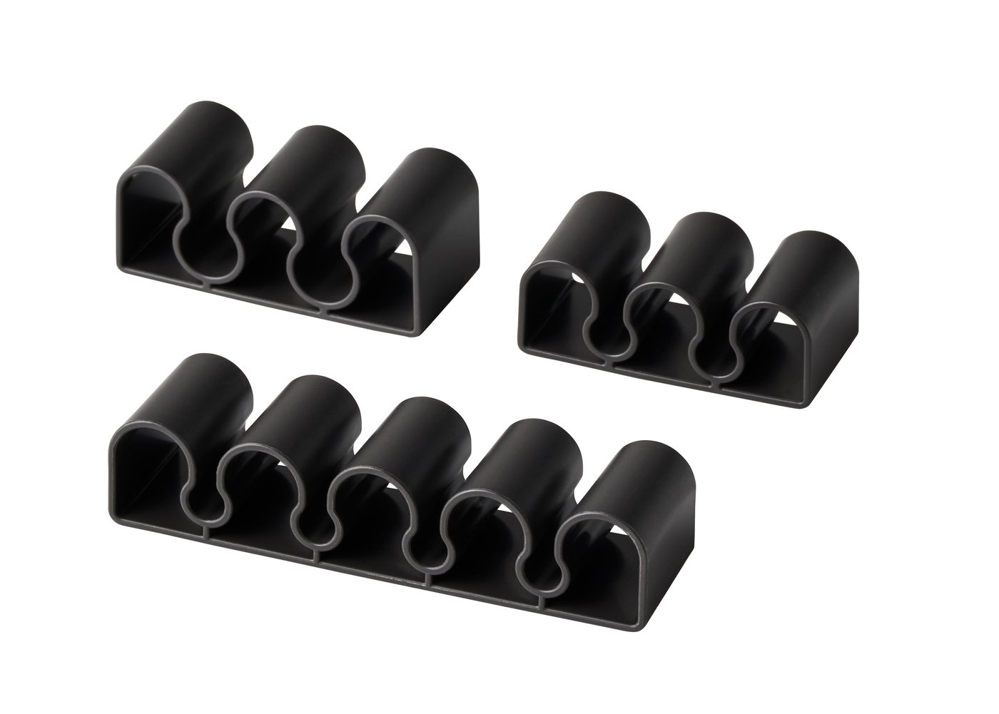 IKEA KALKSTUFF kabelhållare, set om 3, mörkgrå