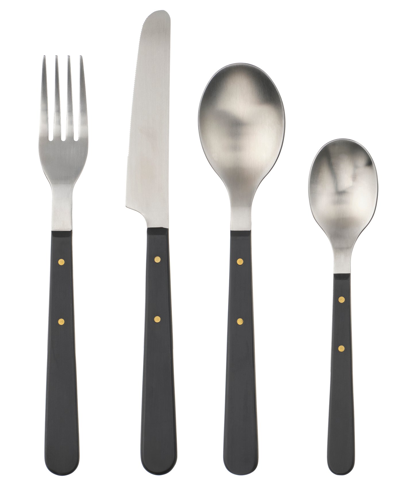 IKEA DOFTSKÖLD bestick 24 delar, svart