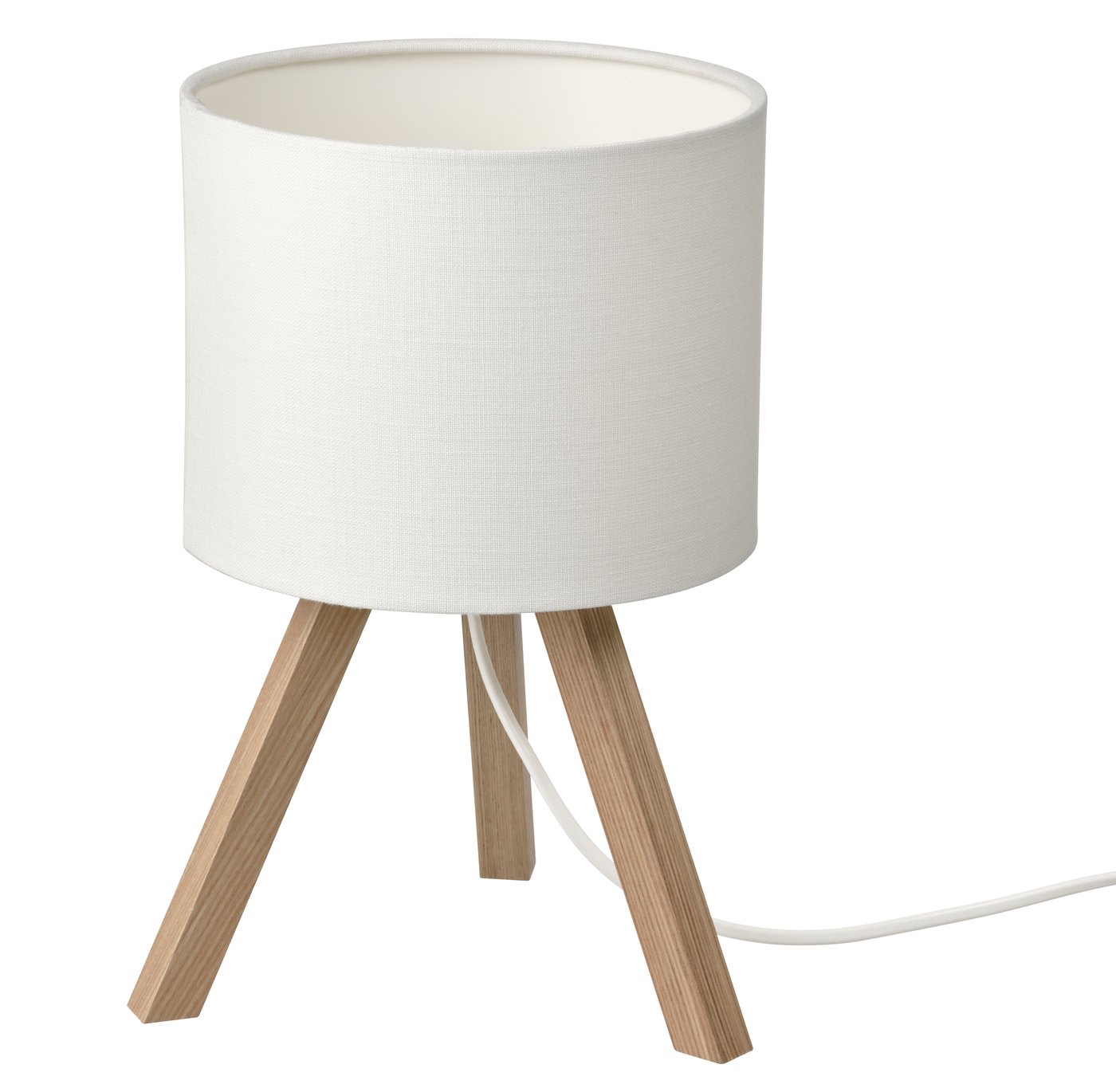 IKEA STORSEGEL bordslampa, ask/vit