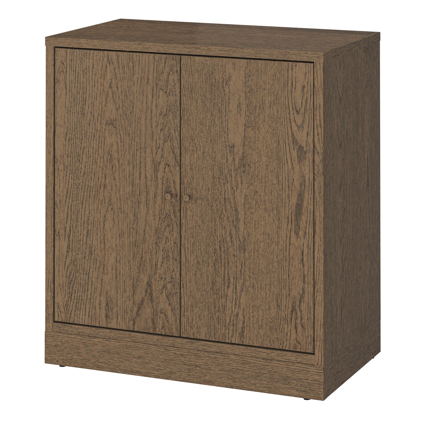 IKEA TONSTAD skåp med dörrar, brun betsad ekfaner, 82x47x90 cm