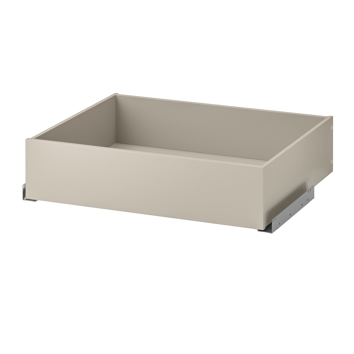 IKEA KOMPLEMENT låda, gråbeige, 75x58 cm