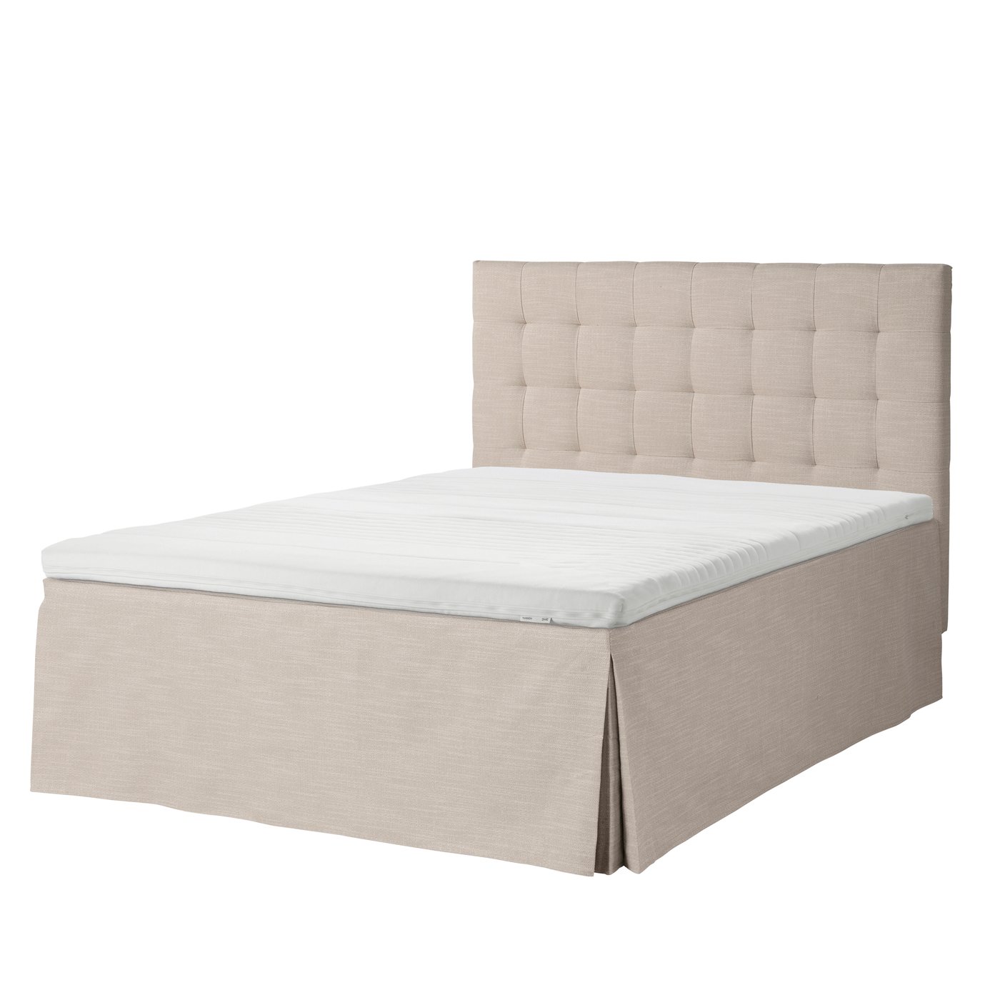 IKEA MOSTERHAMN sängkappa, hillared beige, 140x200 cm