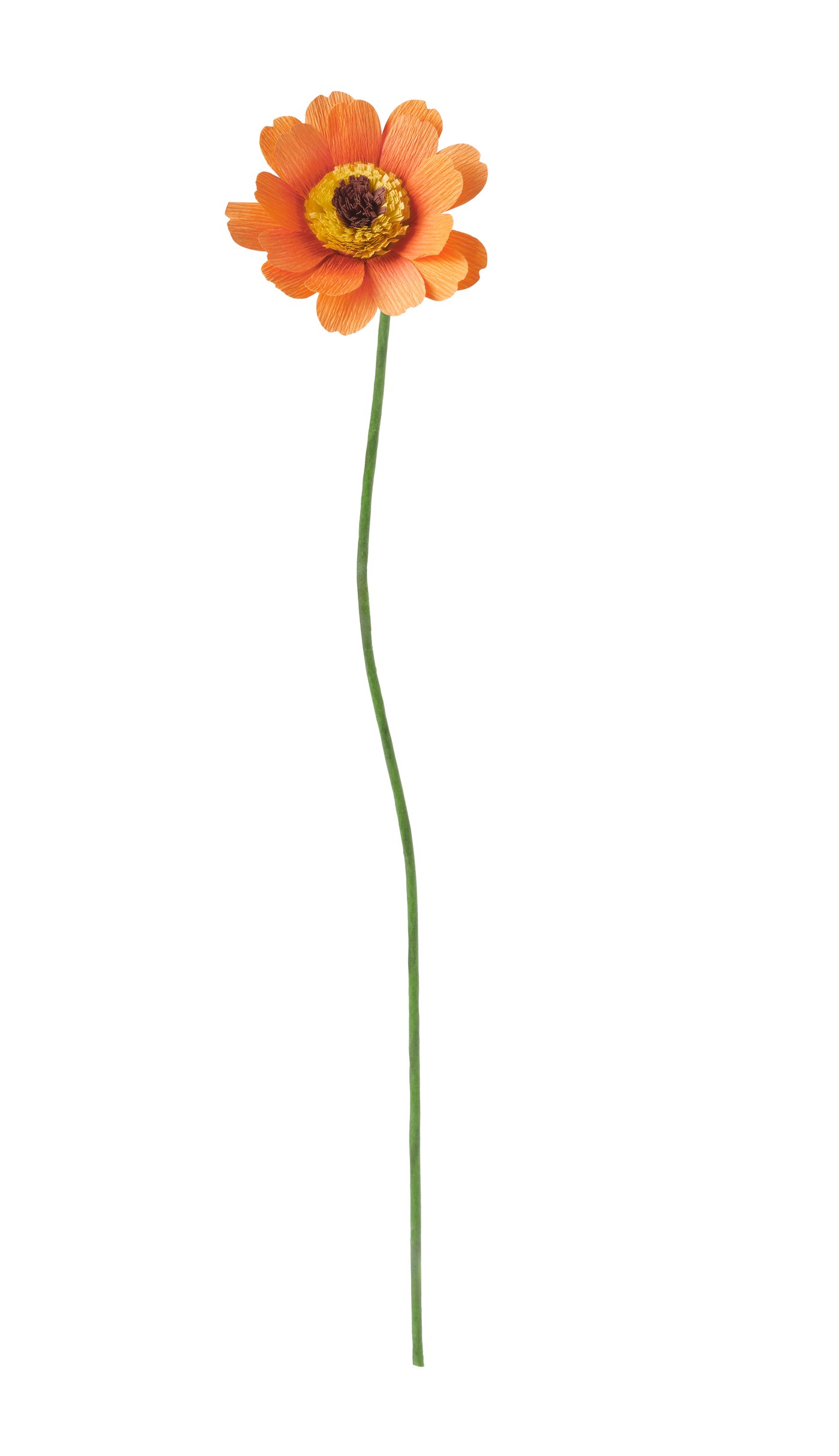 IKEA GULDSPETT plastblomma, papper/ringblomma orange, 50 cm, konstgjord blomma