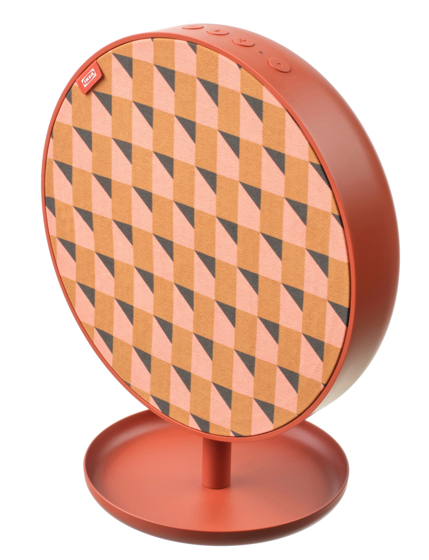 IKEA SOLSKYDD bärbar Bluetooth-högtalare, orange, 19 cm