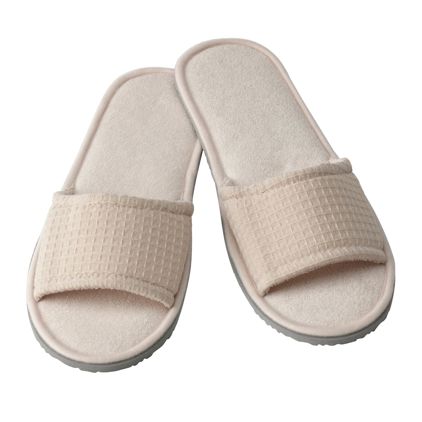 IKEA SKOVELSJÖN morgontofflor, beige, S/M