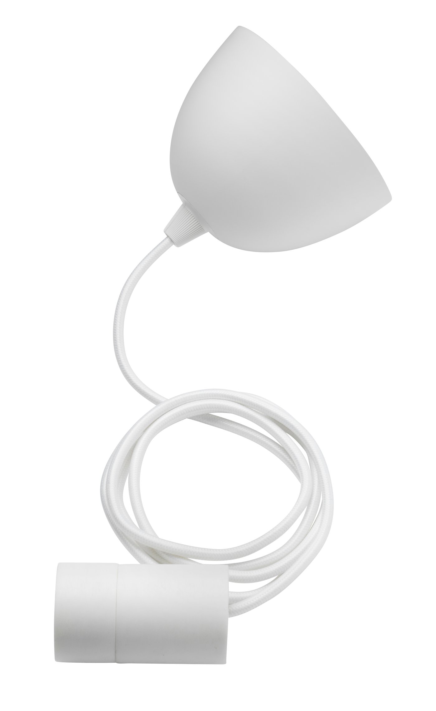 IKEA SUNNEBY upphäng, vit textil, 1.8 m