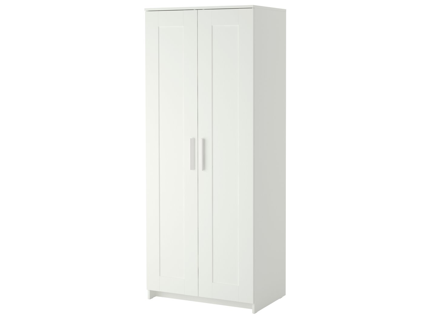 IKEA BRIMNES klädskåp med 2 dörrar, vit, 78x50x190 cm