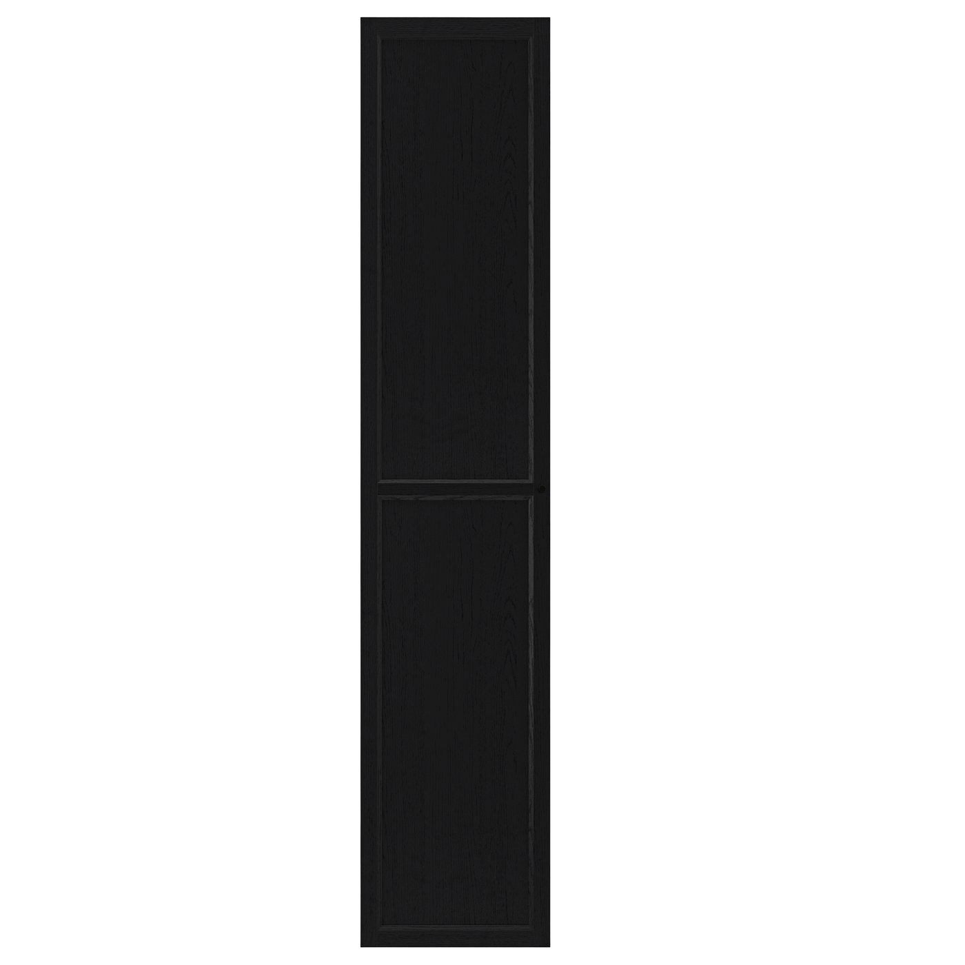 IKEA OXBERG dörr, svart ekmönstrad, 40x192 cm