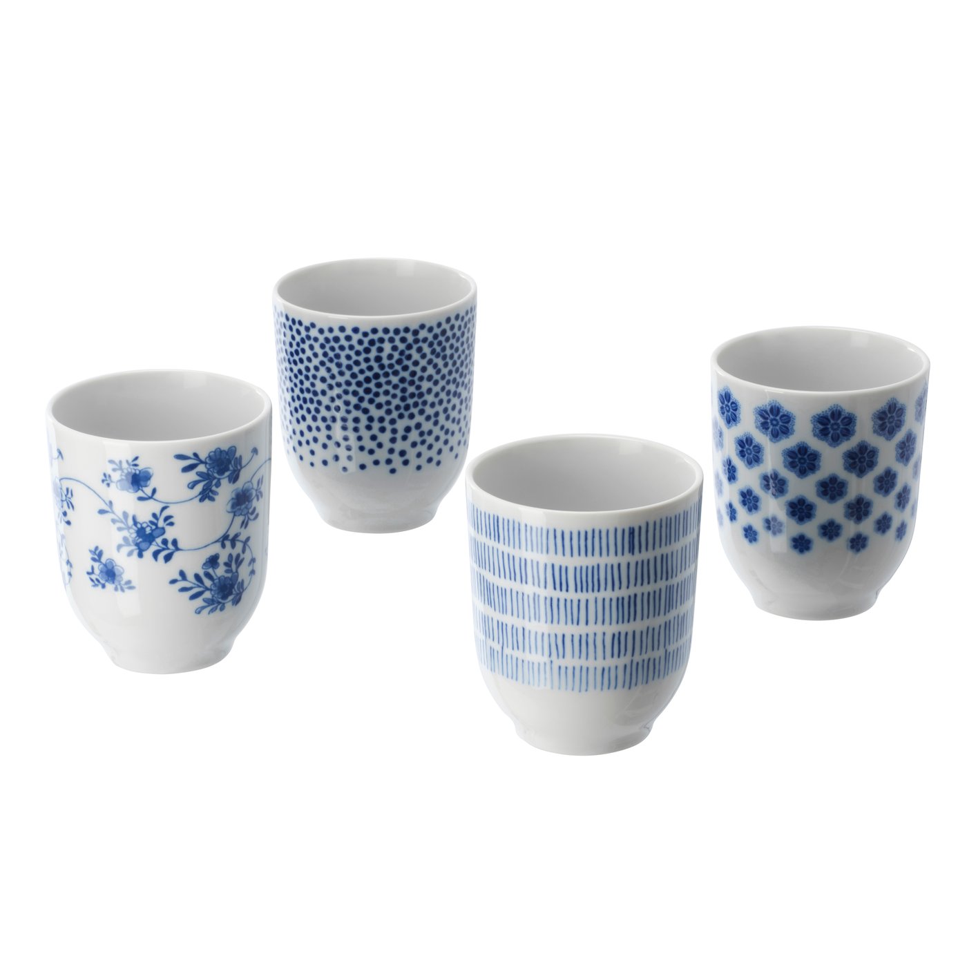IKEA ENTUSIASM mugg, mönstrad/blå, 22 cl