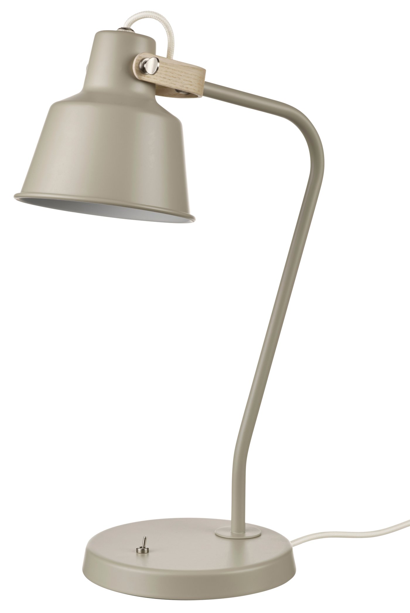 IKEA SJÖMAKT skrivbordslampa, beige/ask