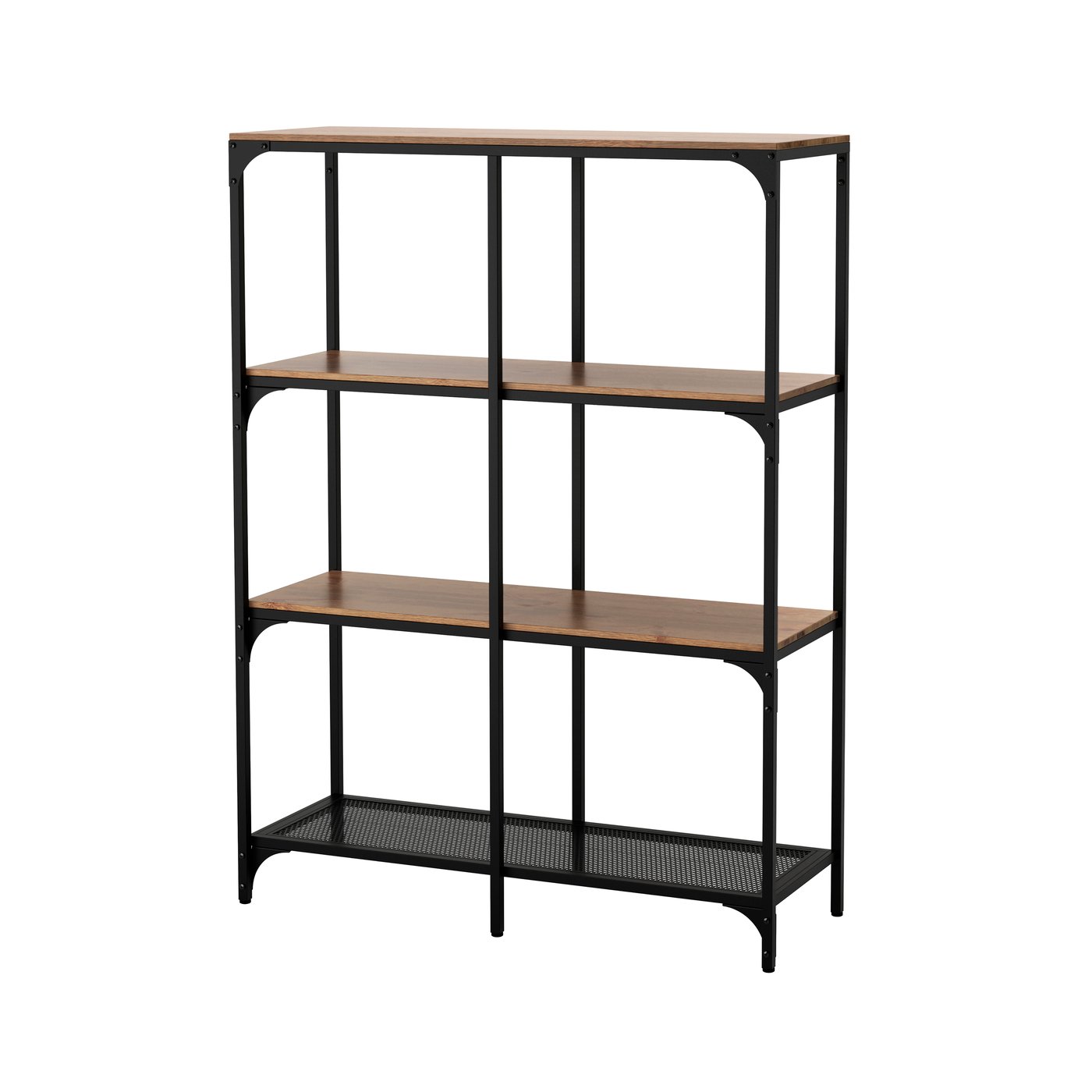 IKEA FJÄLLBO hylla, svart, 100x136 cm